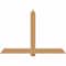 Ekena Millwork Eugene Smooth Timber Gable Bracket, Western Red Cedar, 72"W x 48"H x 3 1/2"D x 5 1/2"F, 16/12 Pitch GBW072X48X0406EUG00SWR - alternate 1
